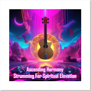 Ascending Harmony Strumming For Spiritual Elevation Posters and Art